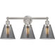 Cone 3 Light 24.5 inch Brushed Satin Nickel Bath Vanity Light Wall Light