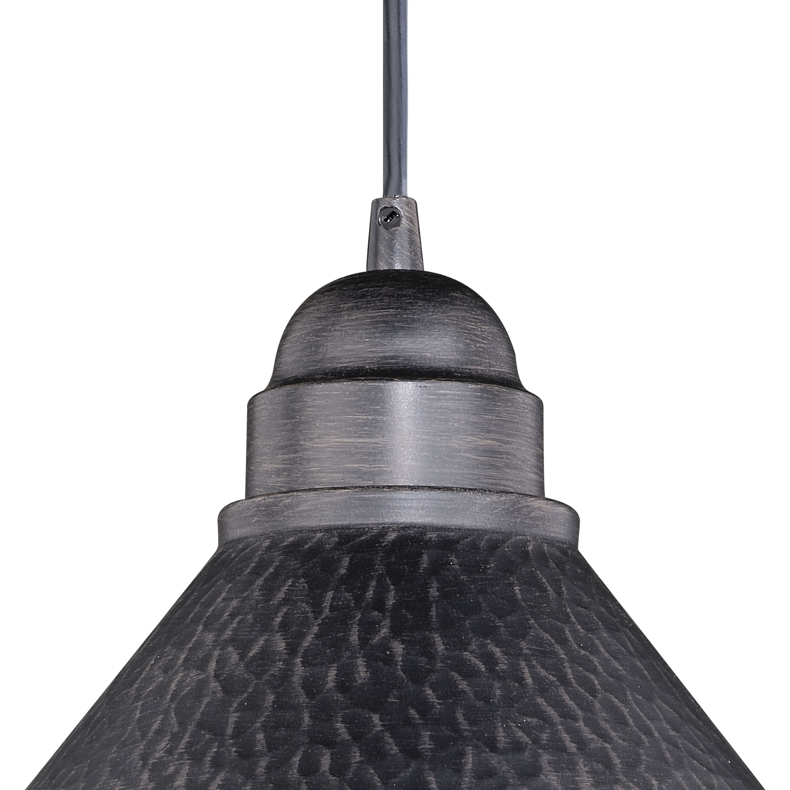 Outland LED 10 inch Aged Iron and Light Gold Outdoor Pendant