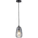 Eden 1 Light 5.5 inch Matte Black Pendant Ceiling Light