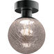Essence 1 Light 7 inch Satin Dark Gray Flush Mount Ceiling Light