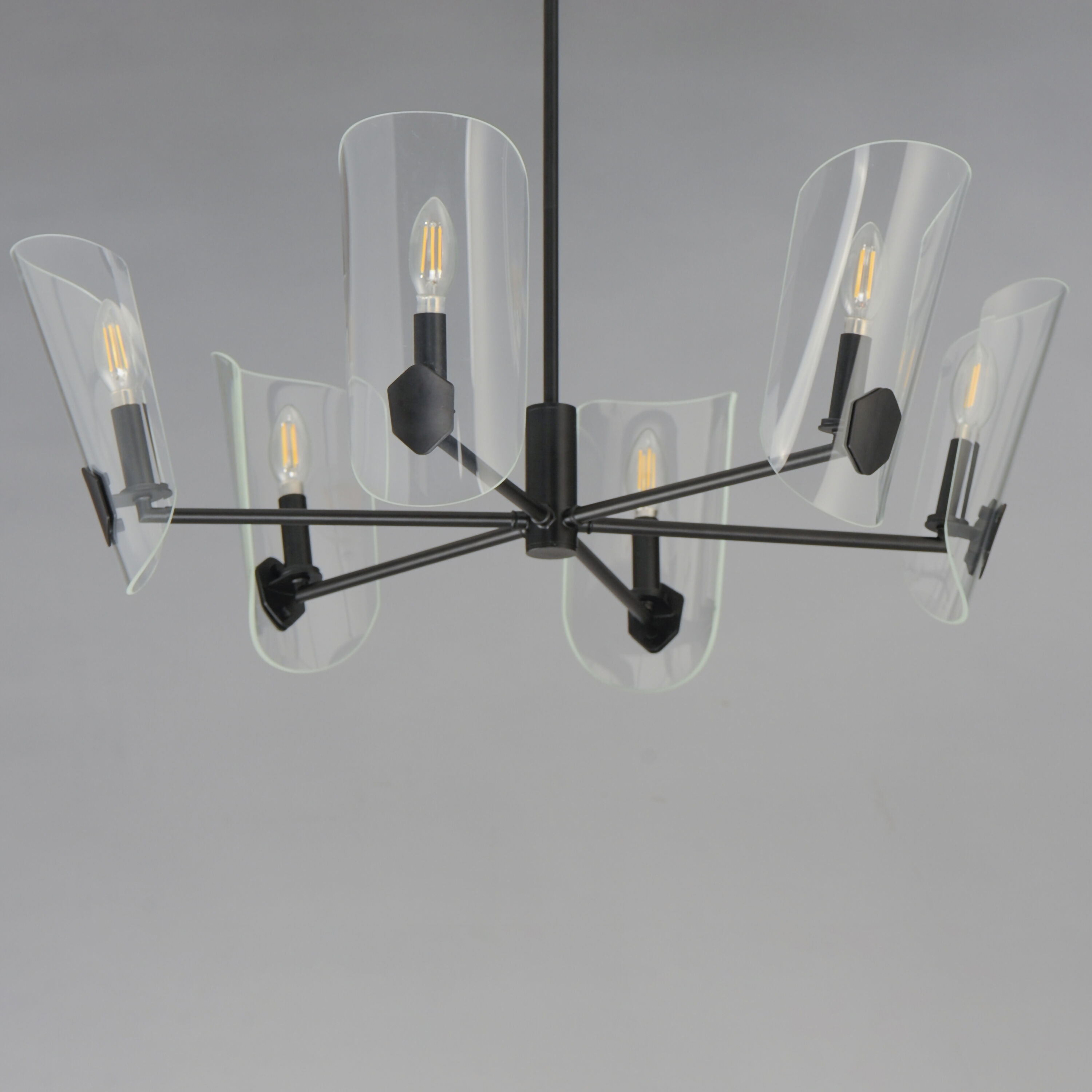 Armory 6 Light 28.5 inch Black Chandelier Ceiling Light