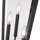 Gannon 3 Light 100.5 inch Black Outdoor Post Mounted Fixture in G9