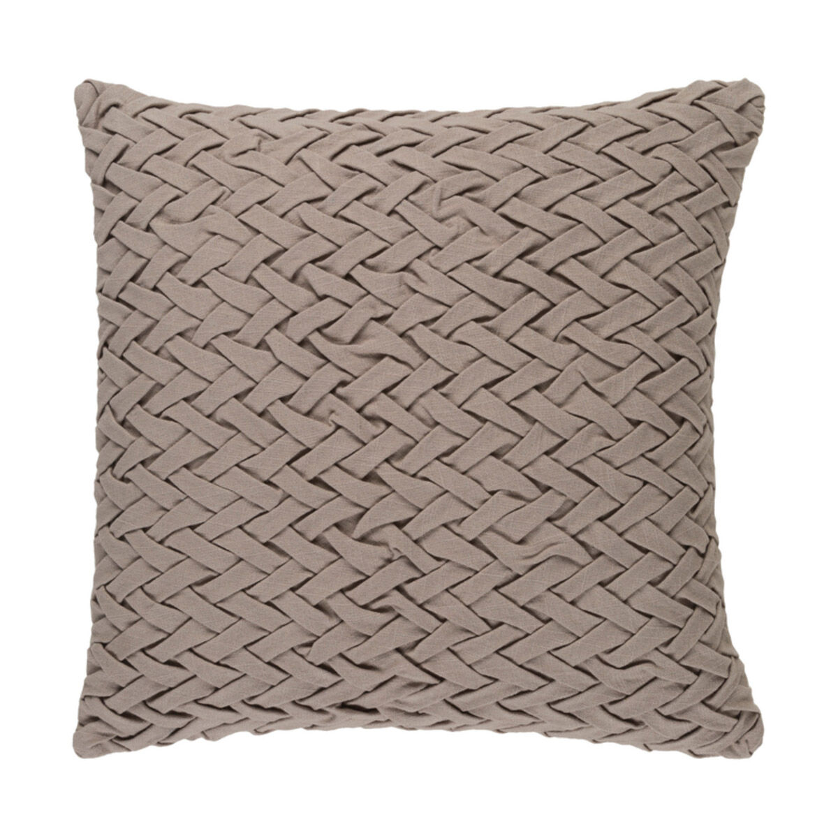Facade 20 X 20 inch Taupe Throw Pillow
