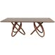 Elo 86.5 X 43.25 inch Dark Brown and Natural Dining Table