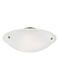 Oasis 3 Light 20 inch Antique Brass Semi-Flush Mount Ceiling Light