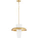 Mallory 1 Light 20 inch Aged Brass Pendant Ceiling Light