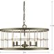 Lattimore 5 Light 22 inch Aged Brass Chandelier Ceiling Light, Design Series