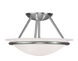 Newburgh 2 Light 12 inch Brushed Nickel Semi-Flush Mount Ceiling Light