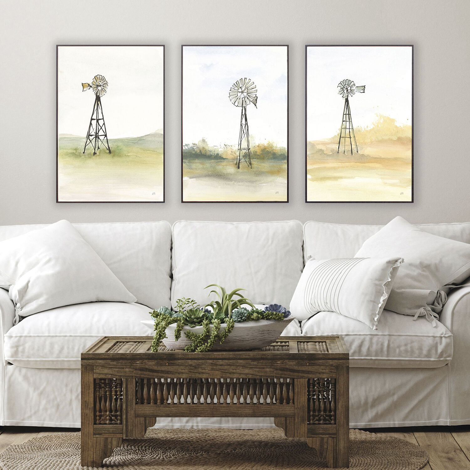 Farmhouse 31 X 21 inch Non-Glass Framed Art, Propac