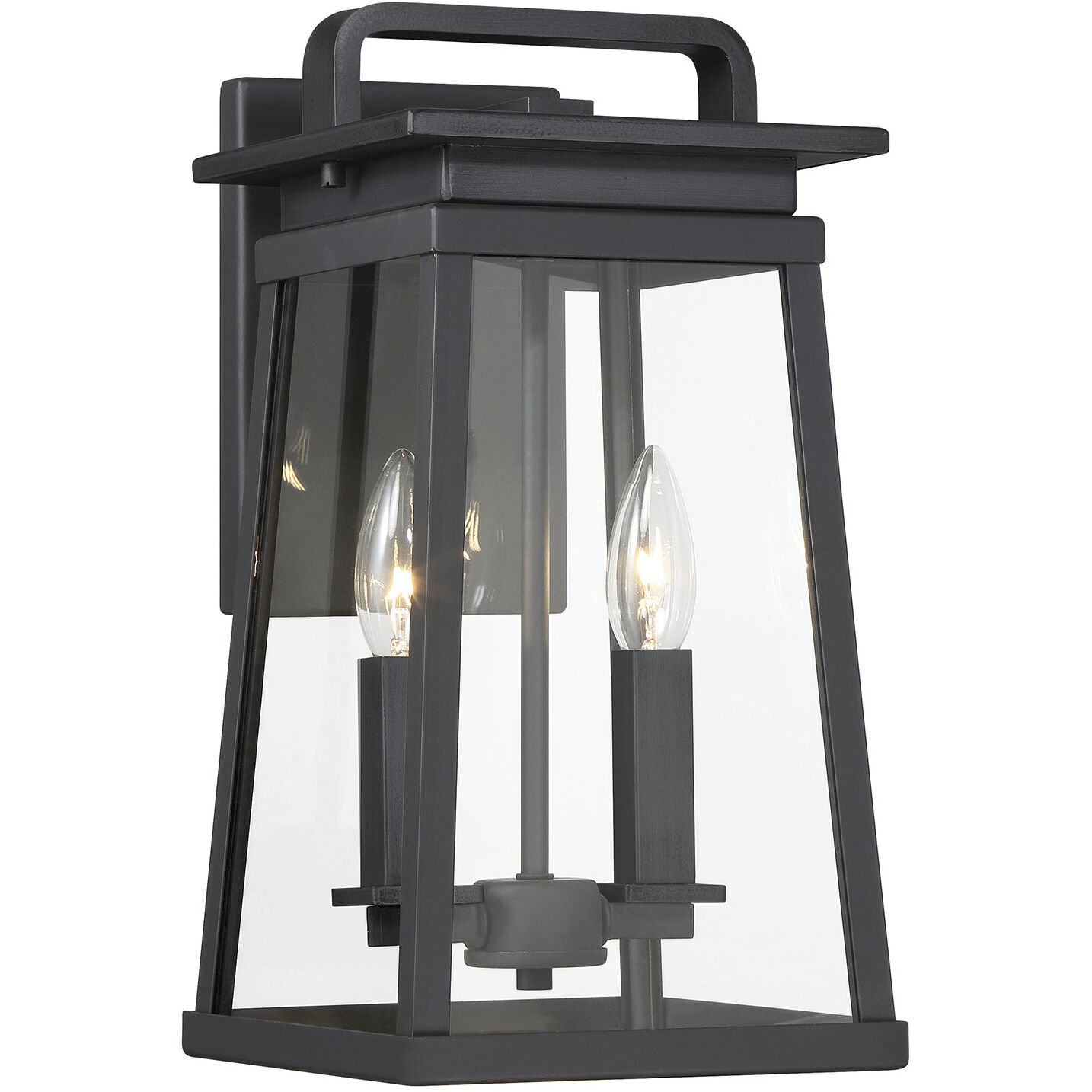 Great Outdoors Isla Vista 2 Light 14 inch Coal Outdoor Wall Mount