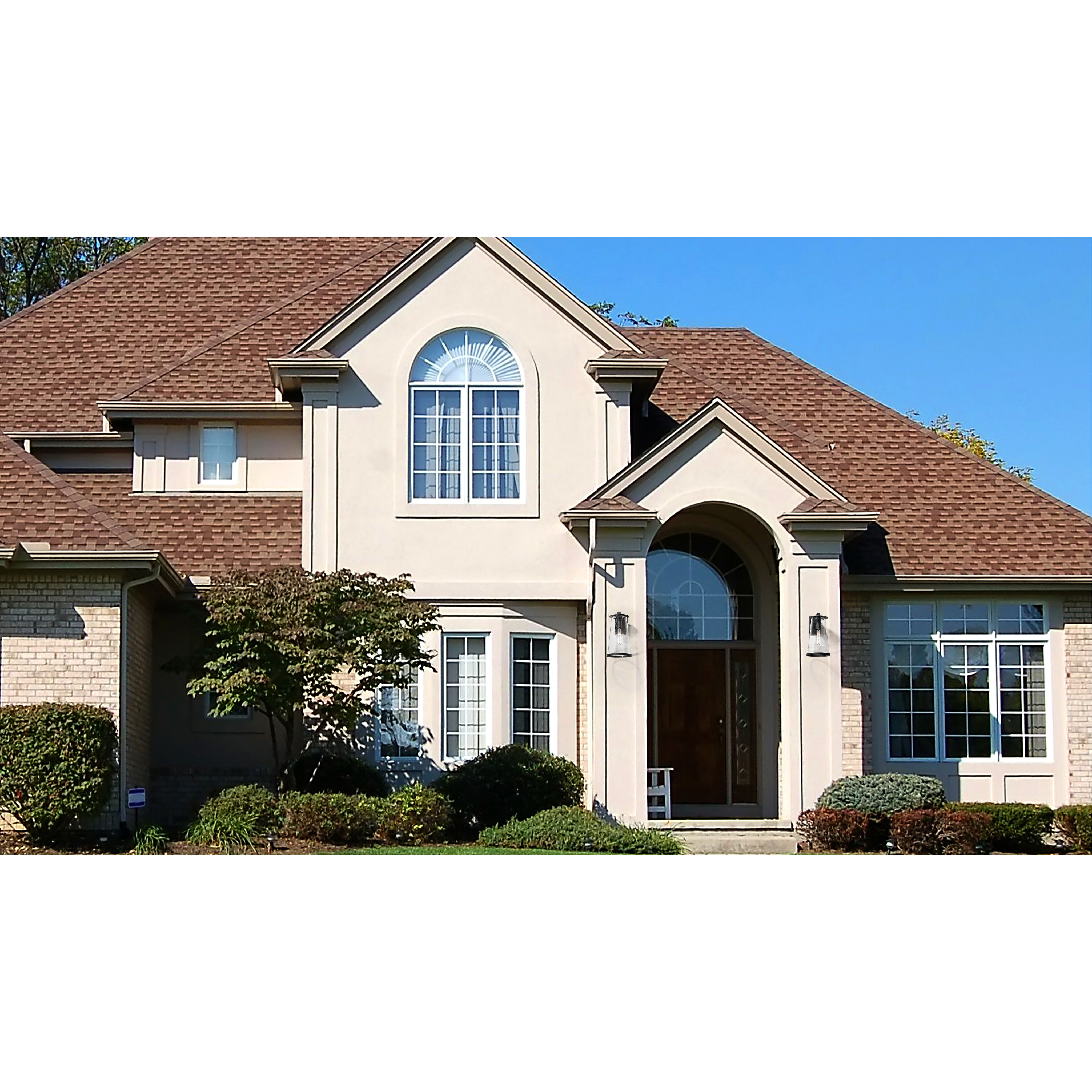 Bar Harbor 1 Light 18 inch Sand Black Outdoor Wall Light