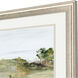 Relaxing View Green and Blue and White and Yellow Framed Art