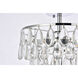 Mila 3 Light 14 inch Chrome Flush Mount Ceiling Light