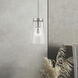 Cityview 1 Light 5 inch Brushed Nickel Mini Pendant Ceiling Light