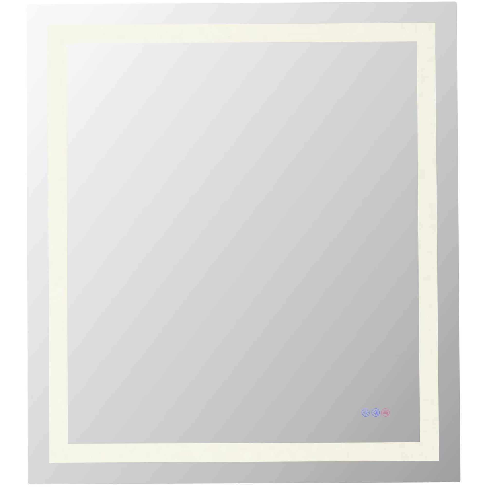 Riven 40 X 36 inch White LED Mirror