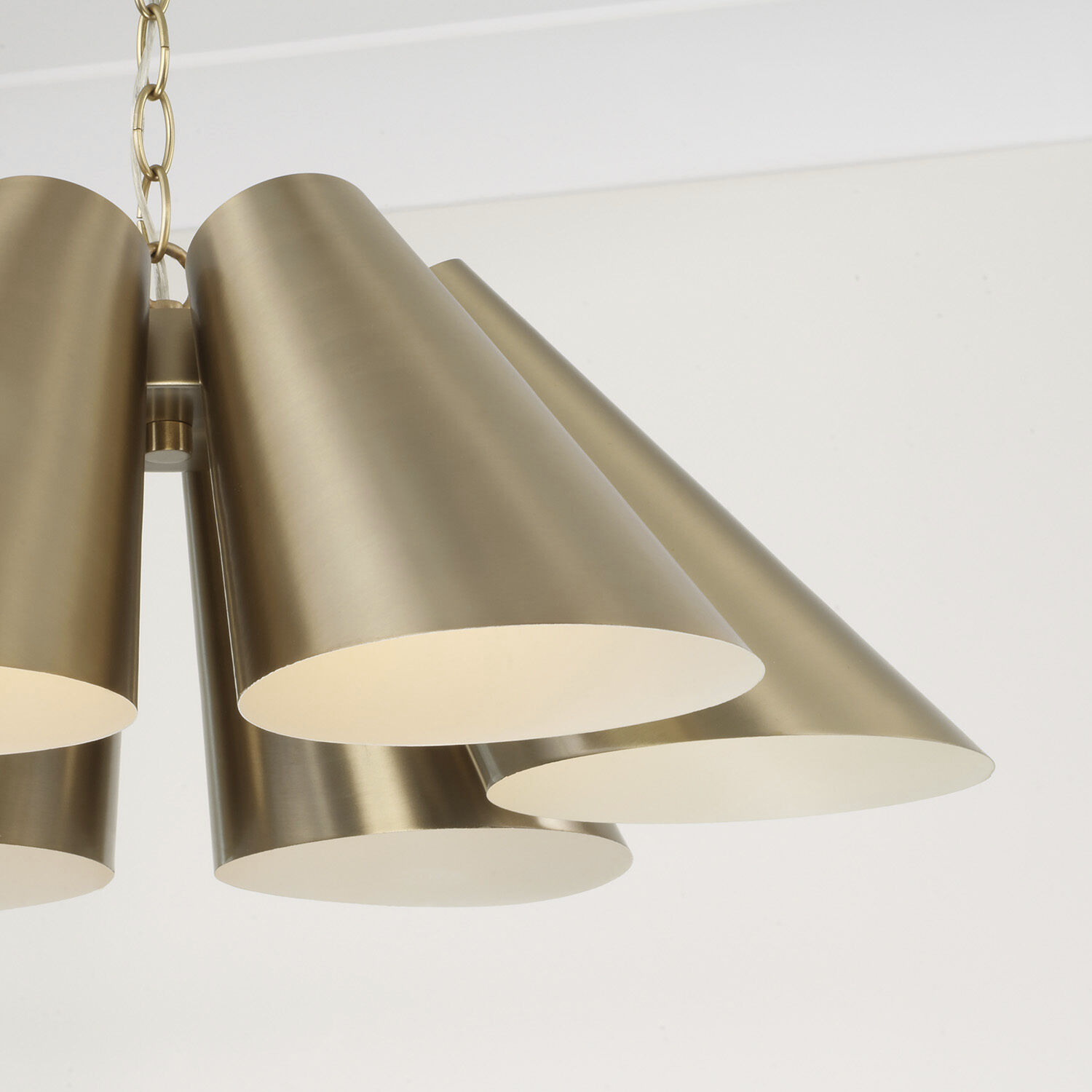 Leo 6 Light 25 inch Matte Brass Pendant Ceiling Light