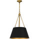 Aberdale 4 Light 19 inch Matte Black Pendant Ceiling Light