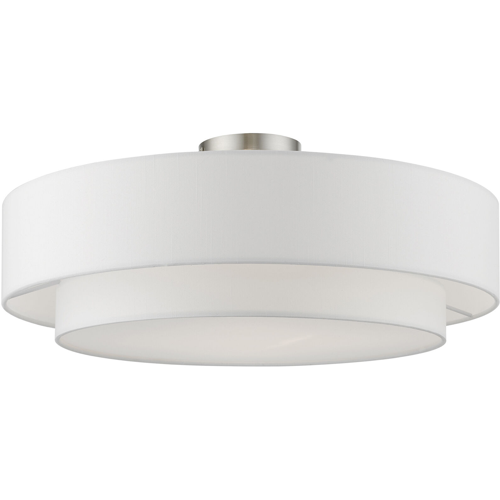 Meridian 4 Light 22 inch Brushed Nickel Semi-Flush Ceiling Light