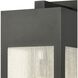 Angus 1 Light 20 inch Charcoal with Clear Outdoor Wall Sconce
