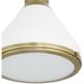 Doyle 1 Light 18.75 inch Natural Brass Pendant Ceiling Light