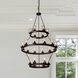Menlo Park 24 Light 41.5 inch Oil Rubbed Bronze Up Chandelier Ceiling Light