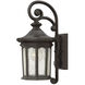 Estate Series Raley Outdoor Wall Mount Lantern in Oil Rubbed Bronze, Small