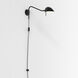 Serge 20.98 inch Matte Black Interior Reading Light Wall Light
