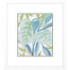 Aqua Tropical Leaves Blue and Green and Turquoise Framed Art, Propac