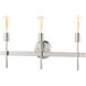 Prague 3 Light 23.5 inch Brushed Nickel Vanity Sconce Wall Light