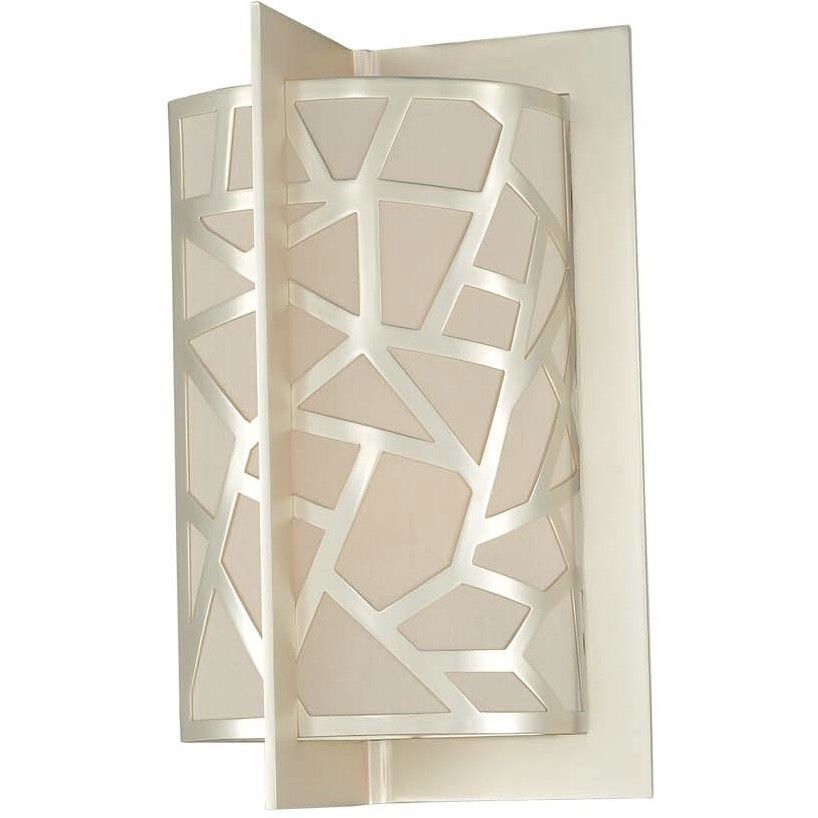 Miramar 2 Light 8 inch Rose Silver ADA Wall Sconce Wall Light