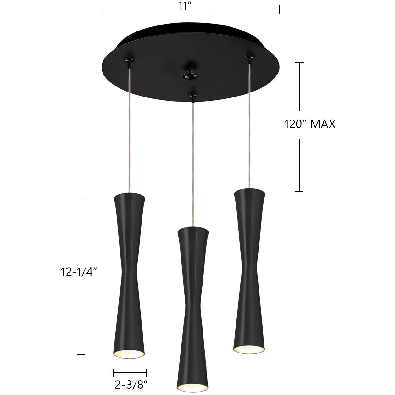 Robson Multi Pendant Ceiling Light in White