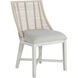 Hamlet White Rattan / White Leather / Vienna Custard / Sesame White Dining Chair
