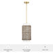Laila 1 Light 9.25 inch Luxe Gold Pendant Ceiling Light, Medium