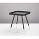 Blaine 21.25 X 19 inch Black with Acrylic Accents End Table