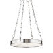 Kirby LED 20 inch Polished Nickel Chandelier Ceiling Light