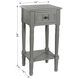 Hampton 28 X 14 inch Antique Gray End/Side Table