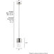 Station 1 Light 5 inch Brushed Nickel Mini Pendant Ceiling Light, Mini