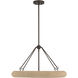Aeris 5 Light 24 inch Dark Bronze Pendant Ceiling Light