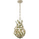 Broche 3 Light 9 inch Champagne Green Tea Chandelier Ceiling Light