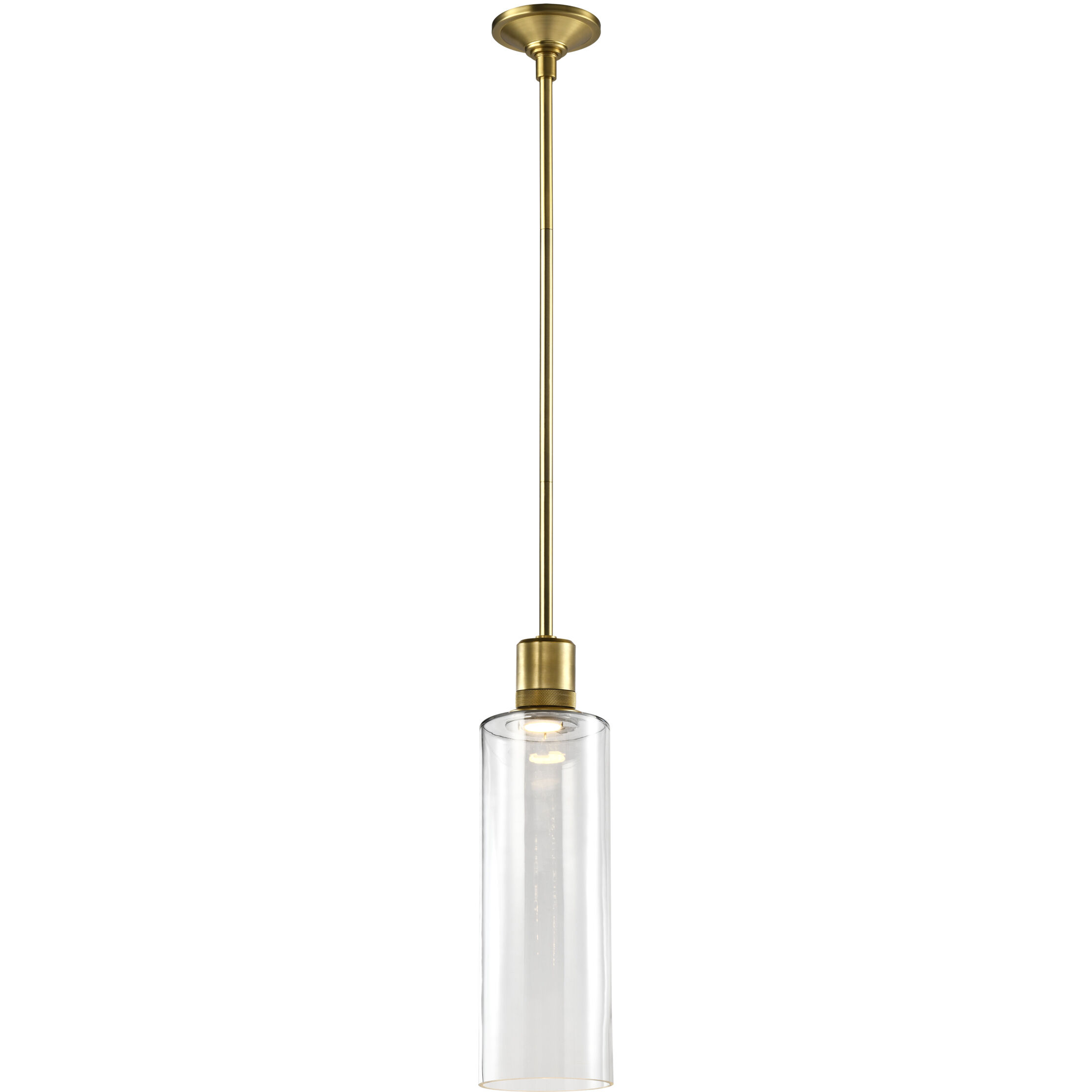 Zigrina 1 Light 5.88 inch Aged Brass Pendant Ceiling Light