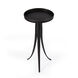 Monique Large Pedestal Side Table in Black