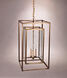 Foyer 3 Light 14 inch Antique Copper Pendant Ceiling Light in Clear Glass