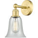 Hanover Sconce Wall Light in Satin Gold, Fishnet
