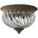 Plantation 2 Light 12 inch Pearl Bronze Indoor Bath Flush Mount Ceiling Light