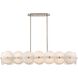 Tallulah 8 Light 58.25 inch Lacquered Gold Linear Chandelier Ceiling Light