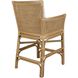 Pacific 39.5 inch White and Natural Rattan Counter Stool