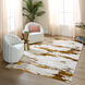Sibel 114 X 79 inch Gold Rug in 6 x 9