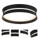 Greyson LED 12 inch Matte Black Flush Mount Ceiling Light