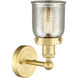 Bell 1 Light 6.5 inch Satin Gold Sconce Wall Light in Silver Plated Mercury Glass, Small