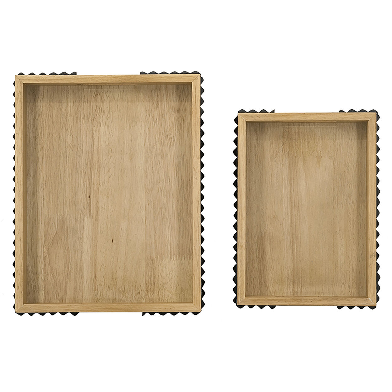 Anita Brown/Black Accent Trays, Set of 2